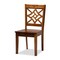 Baxton Studio Nicolette Modern and Contemporary Walnut Brown Finished Wood 5-Piece Dining Set 179-11388-8959-Zoro - alternate 7